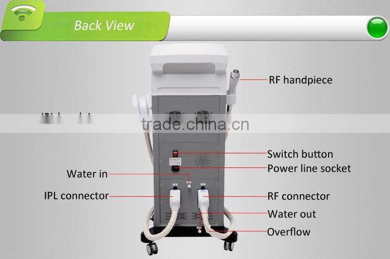 Multifunctional IPL machine,a unique IPL solution with HERAEUS(Germany)Xenon lamp,used for hair removal and photorejuvenation.