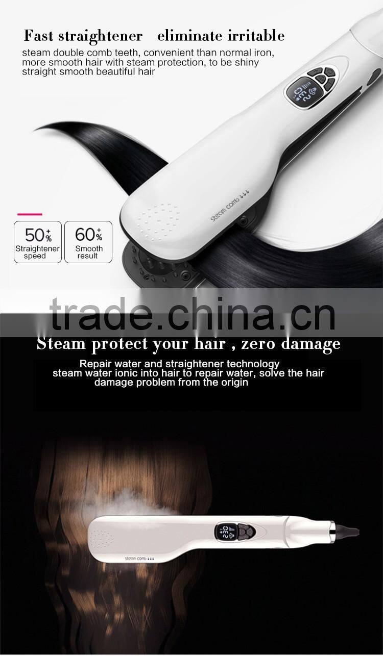 2016 Christmas best gift for female electric hair straightening brush
