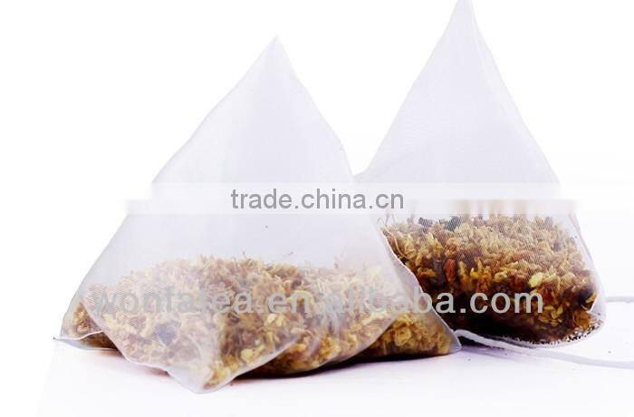 Pyramid tea bags(6*6cm with OEM tag)