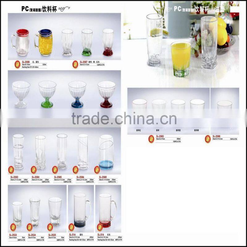 Plastic red wine glass