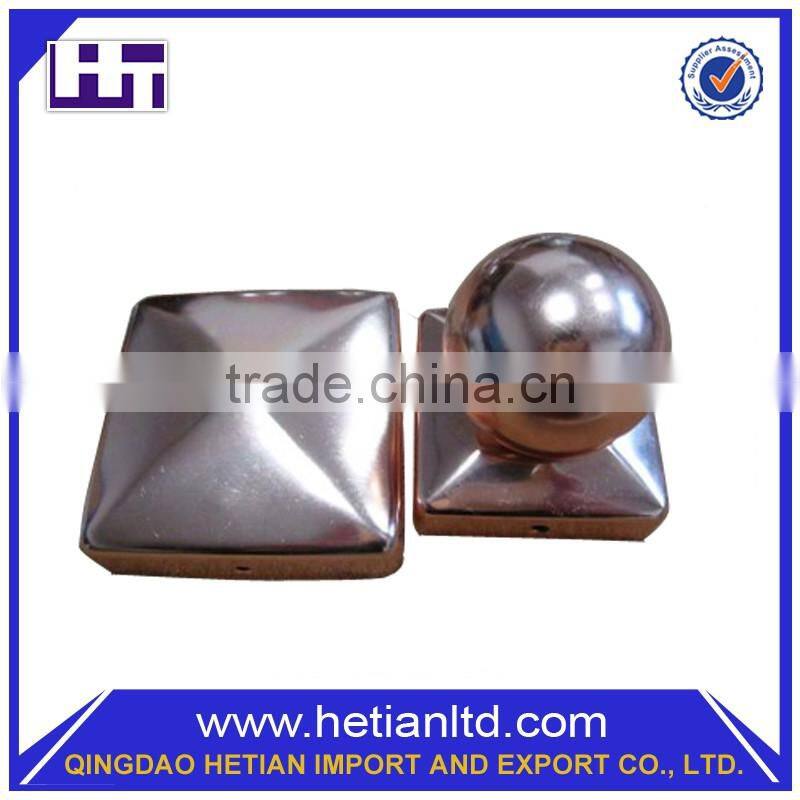 Alibaba China New Design Decorative Iron Aluminum Fence Post Cap