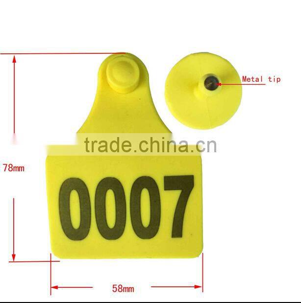Jiangs Goat ear tag computer lettering not fade