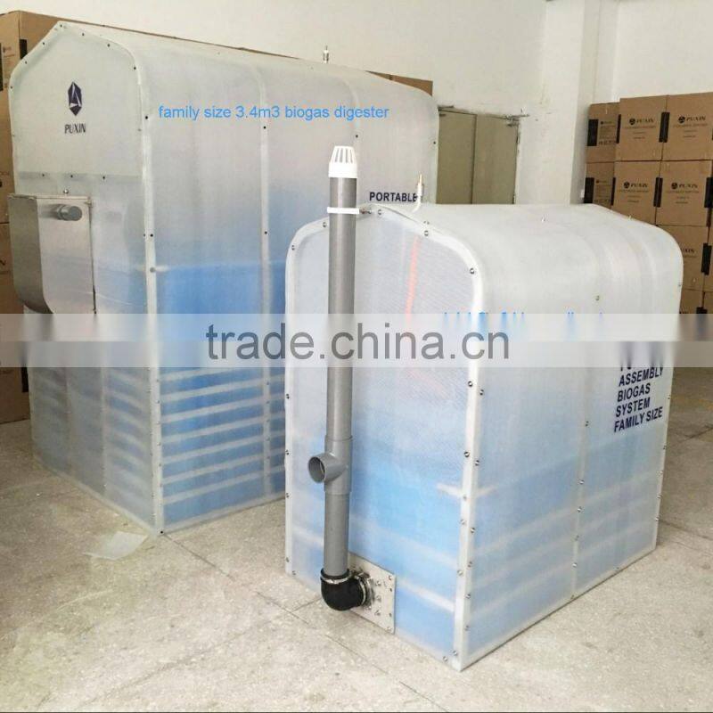 Mini portable assembly biogas system
