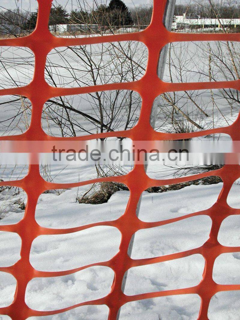 Orange safety fence against ebola