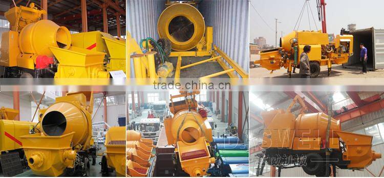 Small Portable Concrete Mixer Semi Trailer