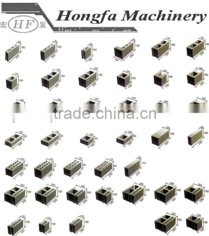 Best seller! QM4-45 egg layer concrete brick machine