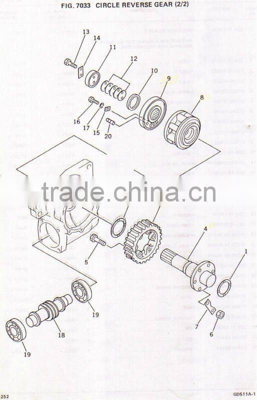 Liugong CLG418 grader parts