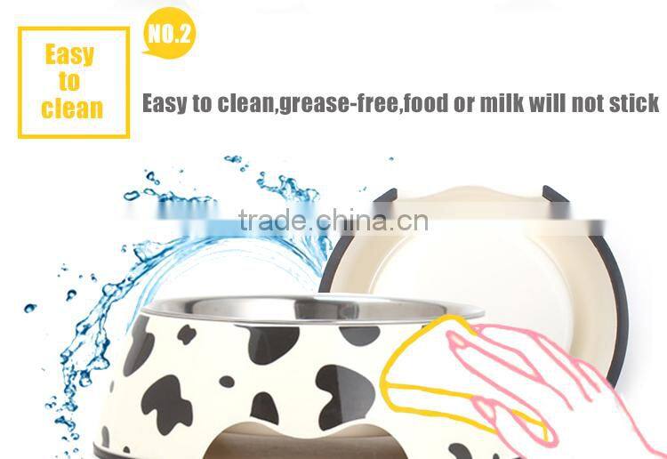 For Amazon and eBay stores Melamine stainless steel paw print pet bowl dog bowl
