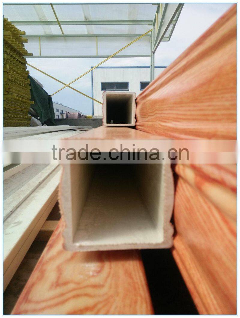 Imitation wood grain FRP square tube