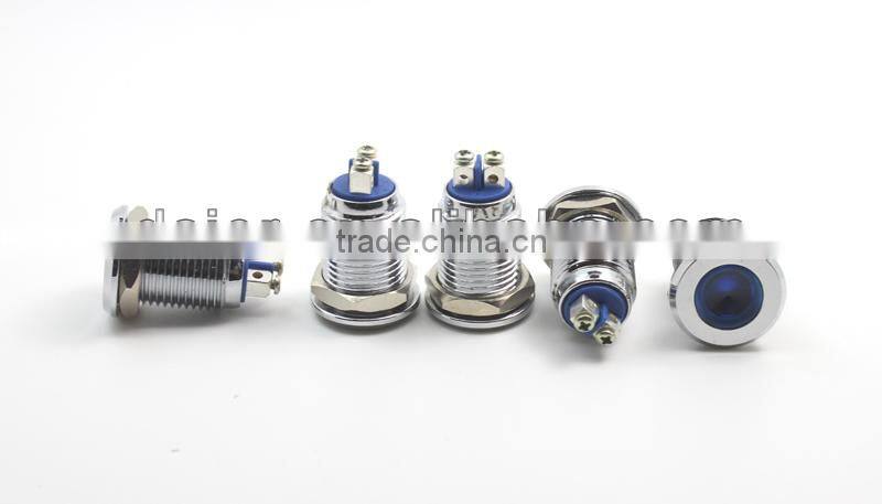 12mm metal 220 volt led indicator lights GQ12AS-D