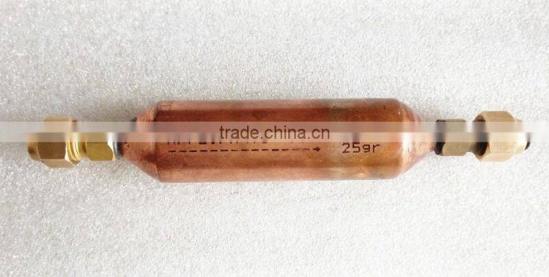 Copper Filter Drier For Refrigerator spare parts dry filter Strainer filter