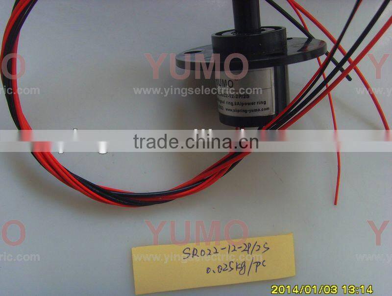 OD 22mm 4 circuits 2A and 6A electrical contacts with CE, certificated Capsule Slip Ring