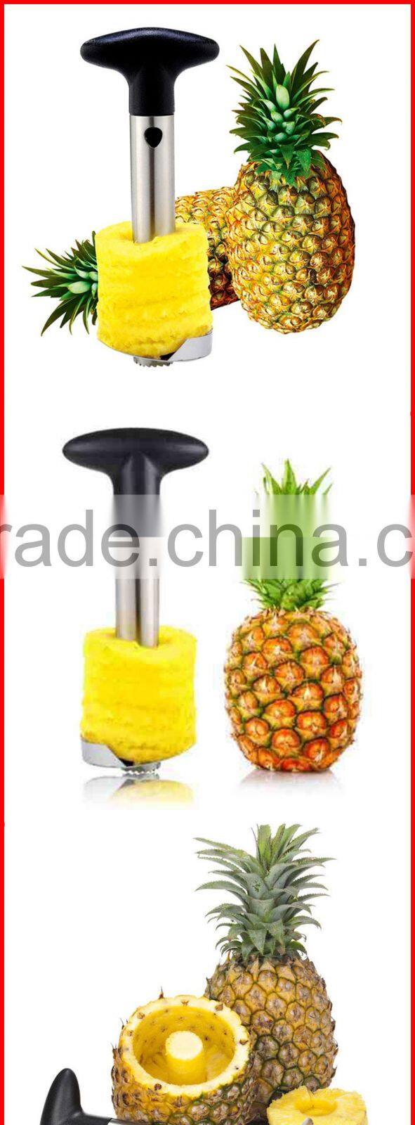 Stainless Steel Pineapple Corer Kitchen Easy Gadget Slicer Cutter Fruit Peeler