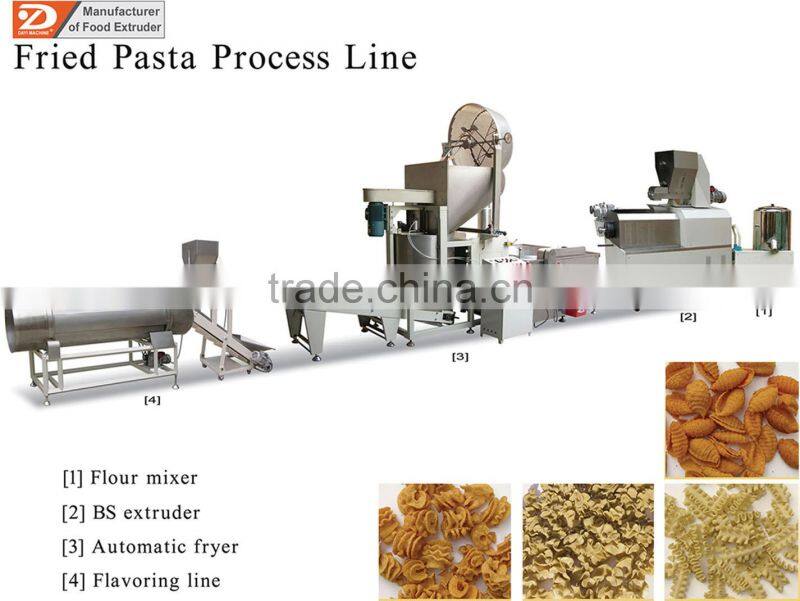fried wheat flour rice Crispy chip snack food process line