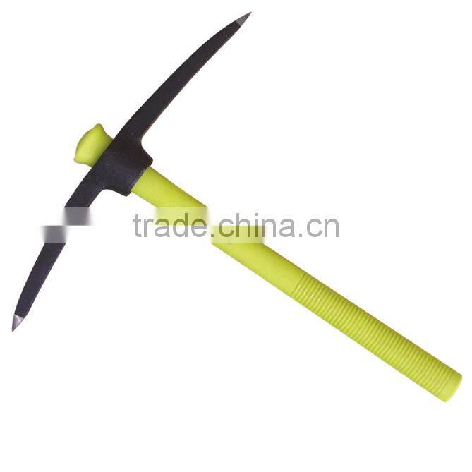 China factory of 50cm antiskid pp coated carbon Steel Pick with fiberglass handle