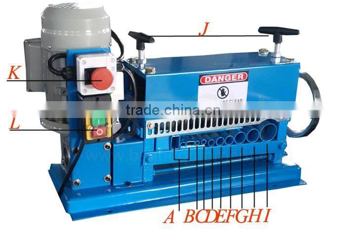 scrap cable wire peeling machine copper wire processing machinery industrial equipment cable manufacturer equipment