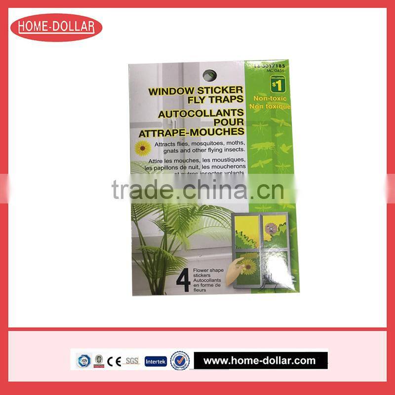 Flower shape fly traps autocollants pour attrape-mouched window stickers