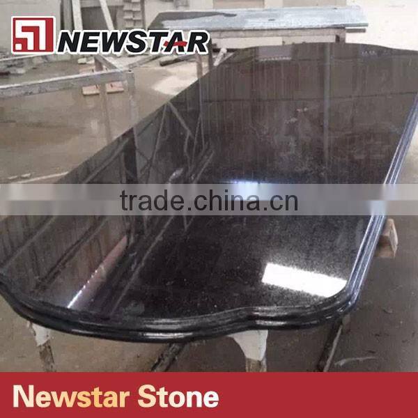 Newstar black solid color granite countertop