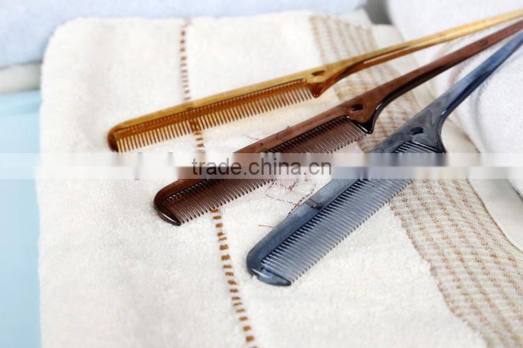 Mix Color Hand Plastic Comb Fringe Bangs Hair Brush Tail Comb Salon DIY