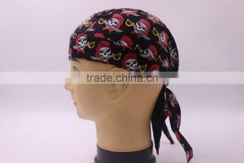 Custom Breathable cotton Bandana Hat Running Sun Hat