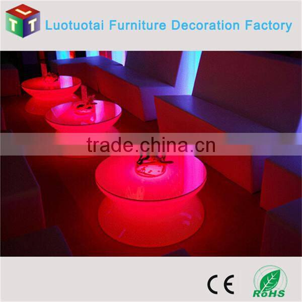 illuminated furniture multicolore change led coffee /tea table