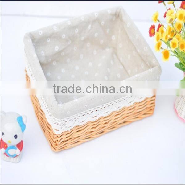 2014 new design natural wicker basket liners with handles
