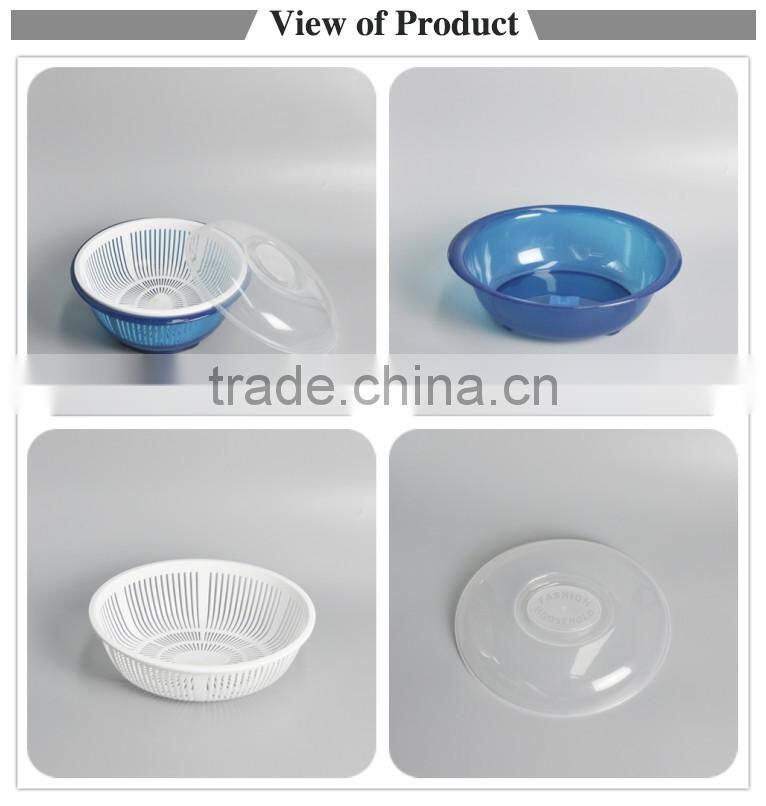 Wholesale plastic fruit vegetable basket with cover for daily life