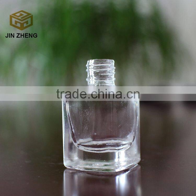Custom sauqre 10ml nail polish glass bottle with with brush cap