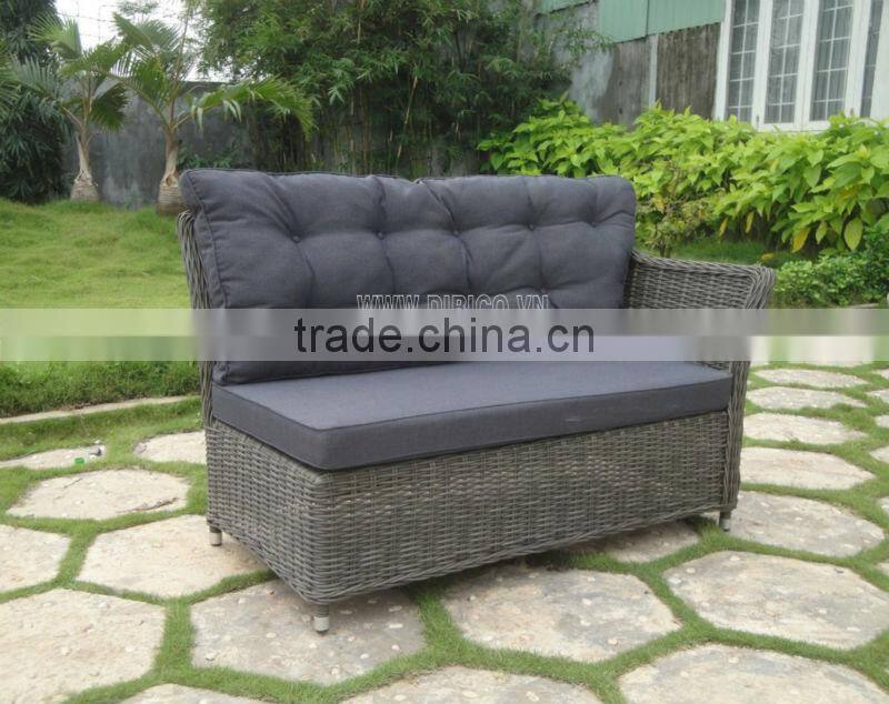 2014 New Style Outdoor Garden Plastic Flat Rattan Sofa set