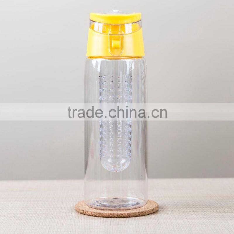 BPA Free private label Bottom Loading Fruit Infuser Water Bottle