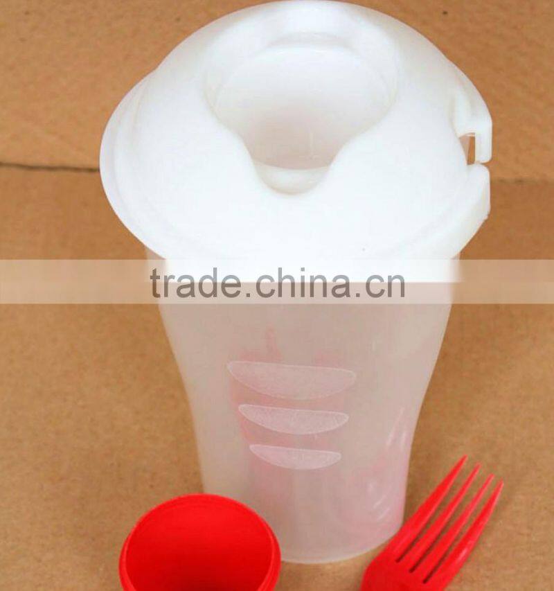 promotional clear new plastic salad cup with scoop