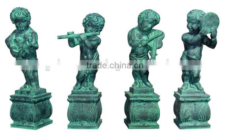 antique large cast iron garden statues