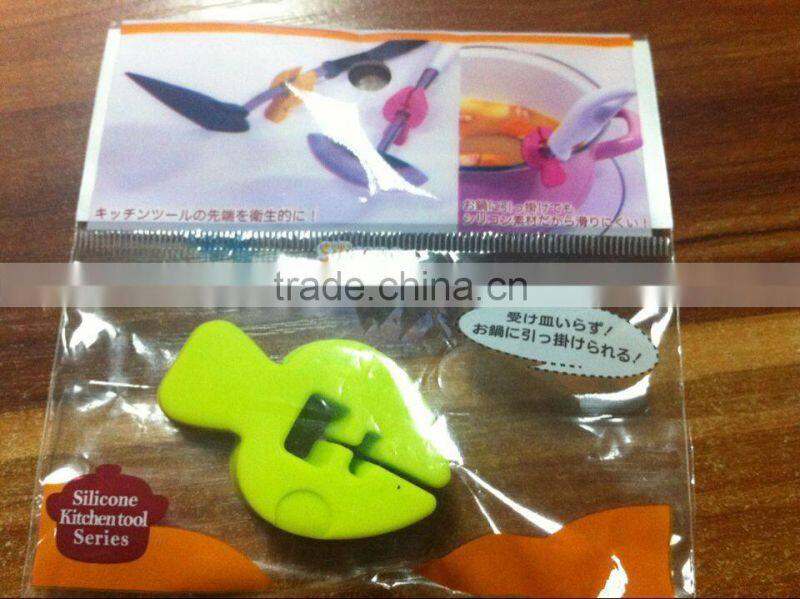 kitchen tool series of silicone chopstick spoon holder