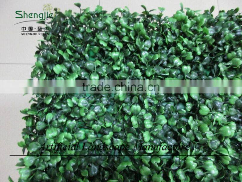 Indoor artificial plastic boxwood hedge for decoration