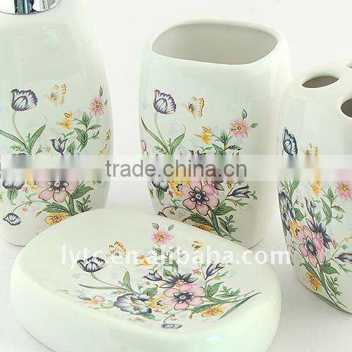 4 pcs ceramic bath accessory