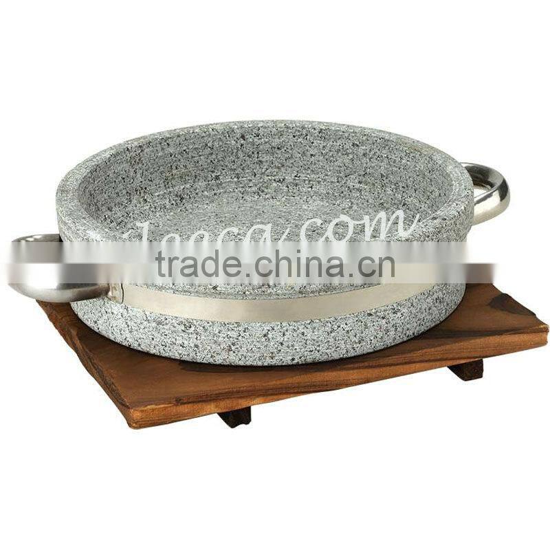 Korean granite pan barbecue grill stone