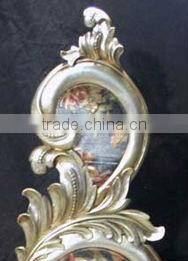 High back silver leaf with fabric furniture