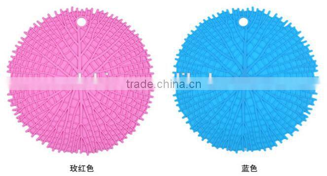 Creative home fashion models tree pattern silicone decorative table mat, round table plate mat, bowls mat wholesale