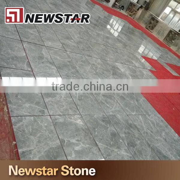 Chinese polished Silver mink grey marble natural stone tile marble tile floor