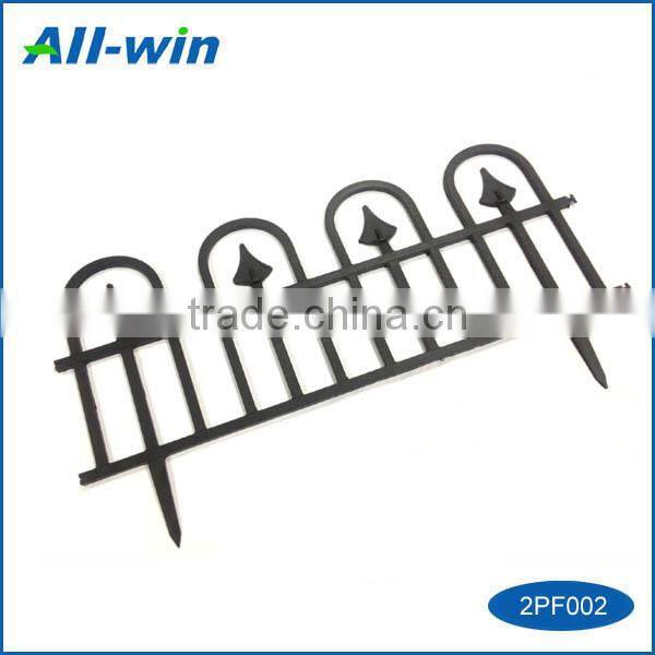 Outdoor garden decoration portable small carven plastic fence