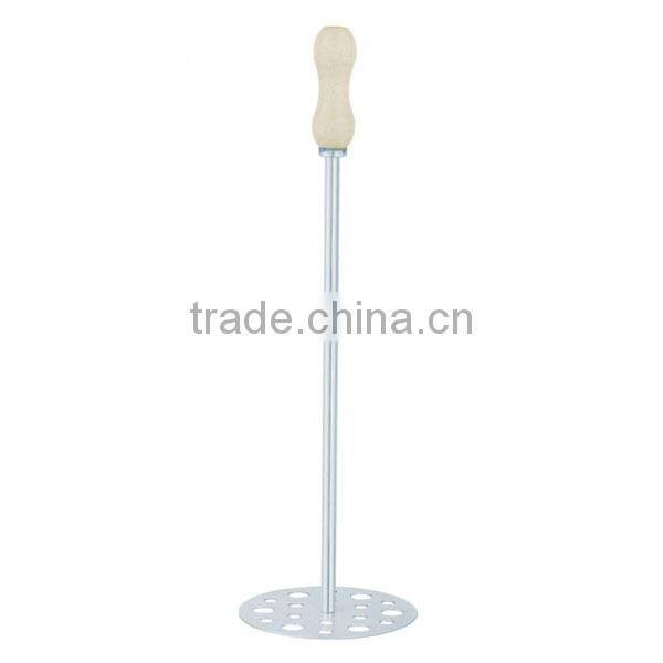 PROFESSIONAL HAND PAINT MIXER WOODEN HANDLE WITH CHROME PLATING PAINT MIXER FOR GERMANY MARKET