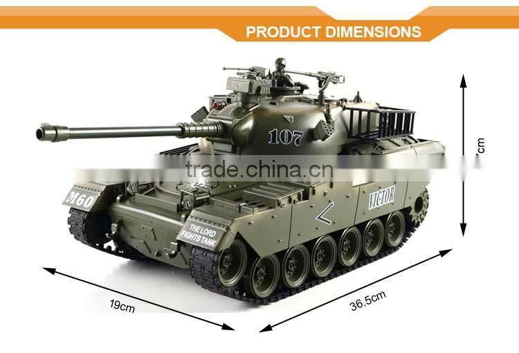 2015 Hot Sale High Quality 2.4G 18 CH rc battle tanks model toys, RTH184216