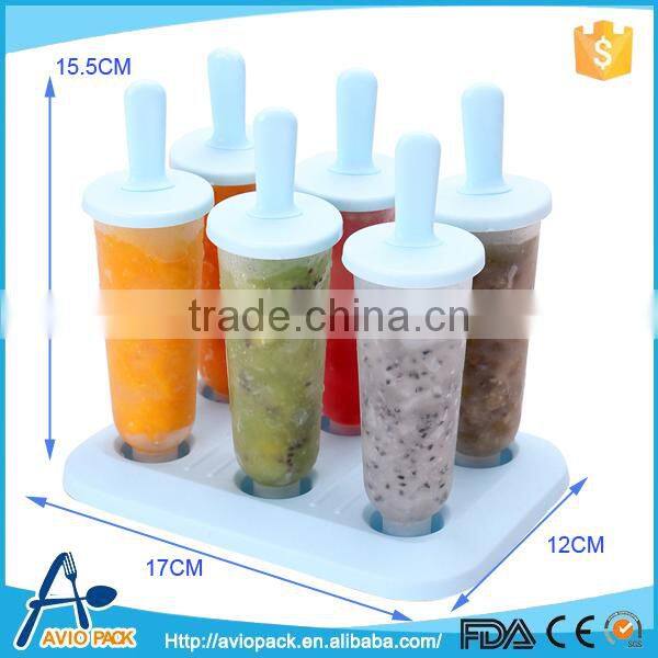 Plastic ice mold DIY ice pop maker