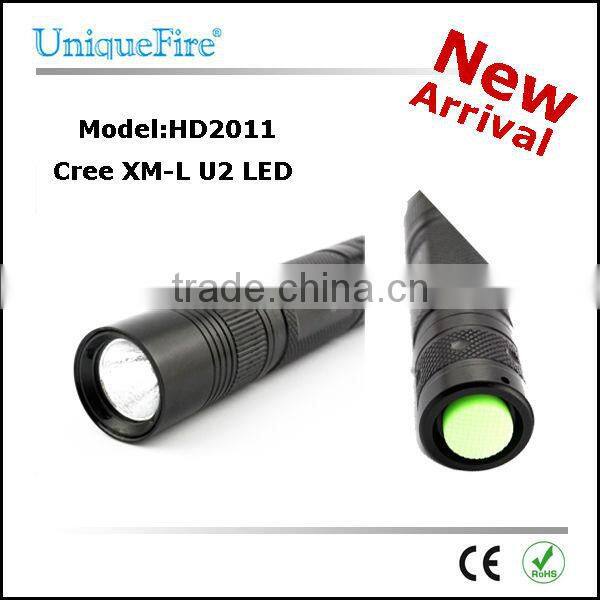 uniquefire 500 lumens 5w waterproof shockproof led torch flashlight long range