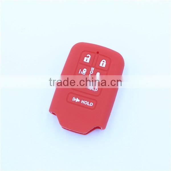 6 button fob silicone rubber car key covers for honda