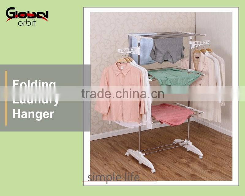 Easy Folding Laundry Multifunctional Outdoor Towel Rail Rack Hanger
