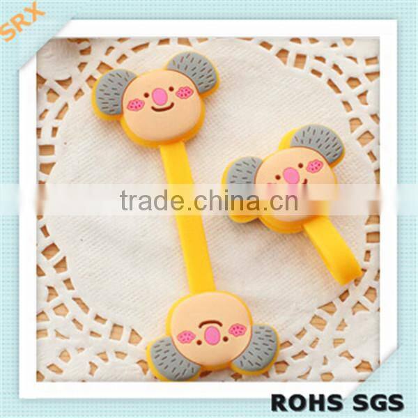 Fancy Kawii earphone holder gift for girls/diy cute earphone cable winder/DIY earphone winder