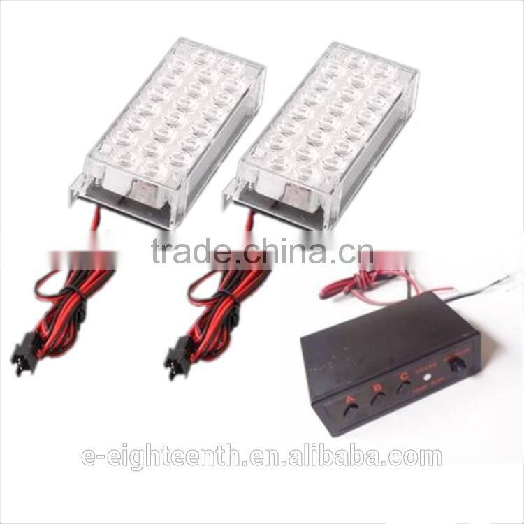 2016 new 2X 22 LED Car Auto Truck Strobe Safe Lights Bright Flash Warning White Lamp
