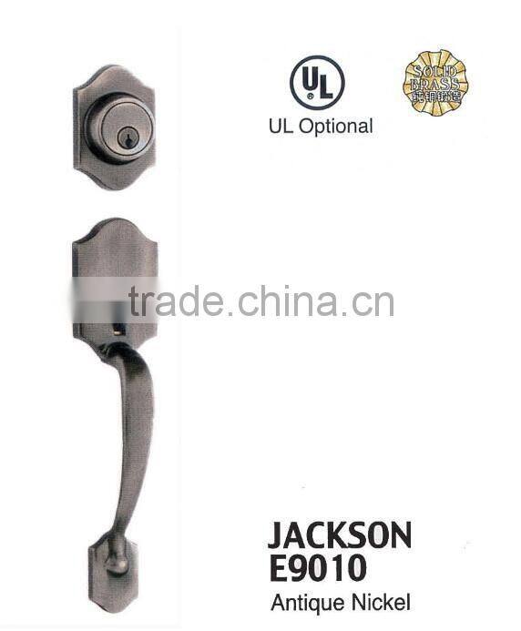 ANSI grade 2 brass hotel commercial residential door lever handleset lock