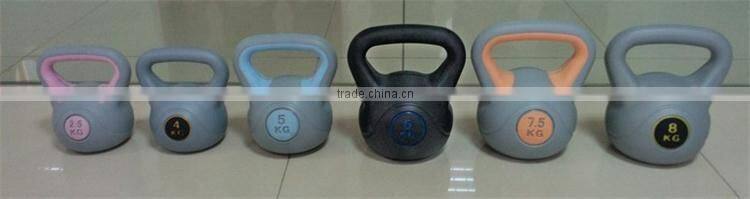 2016 popular new design HDPE kettle bell dumbbell